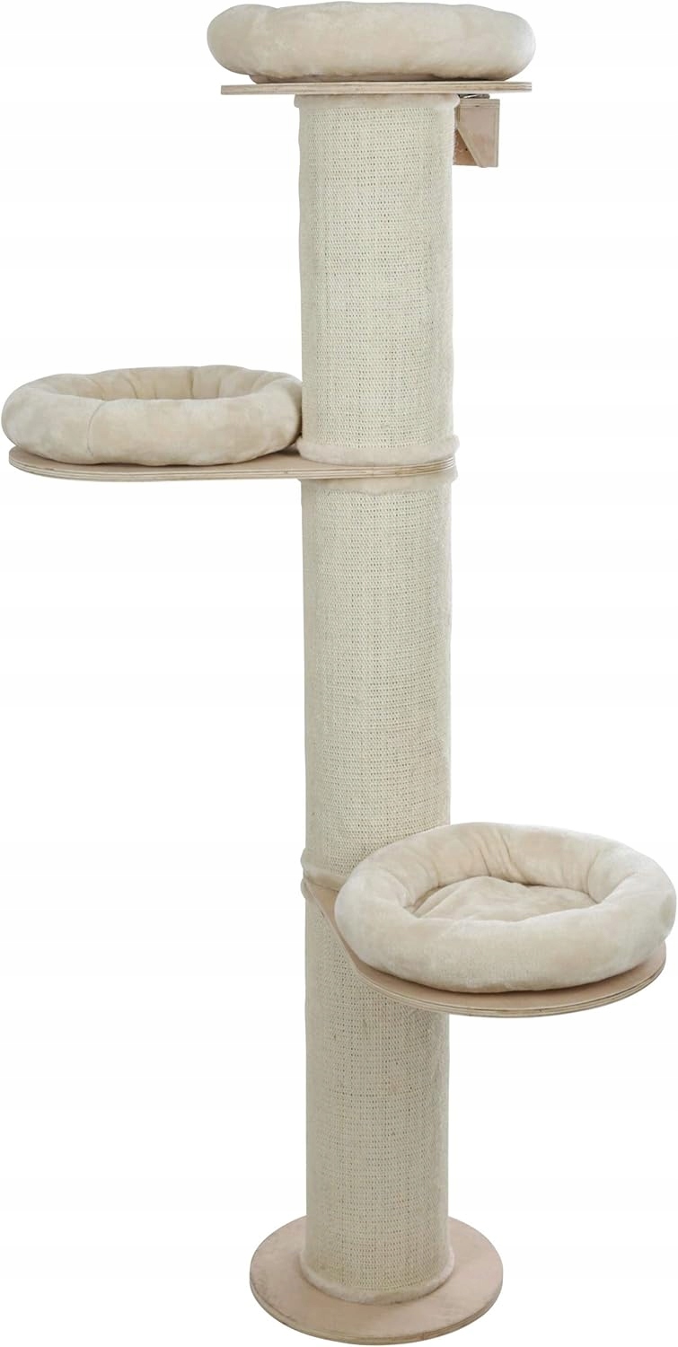 Věž pro kočky Kerbl Pet Maxi-Pet 2 úrovně škrabadlo 187 cm béžová