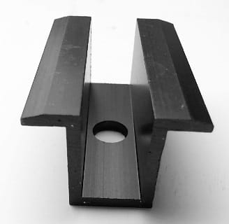 Klema Środkowa Czarna Uchwyt Środkowy Pv Czarny 100 Szt hurt