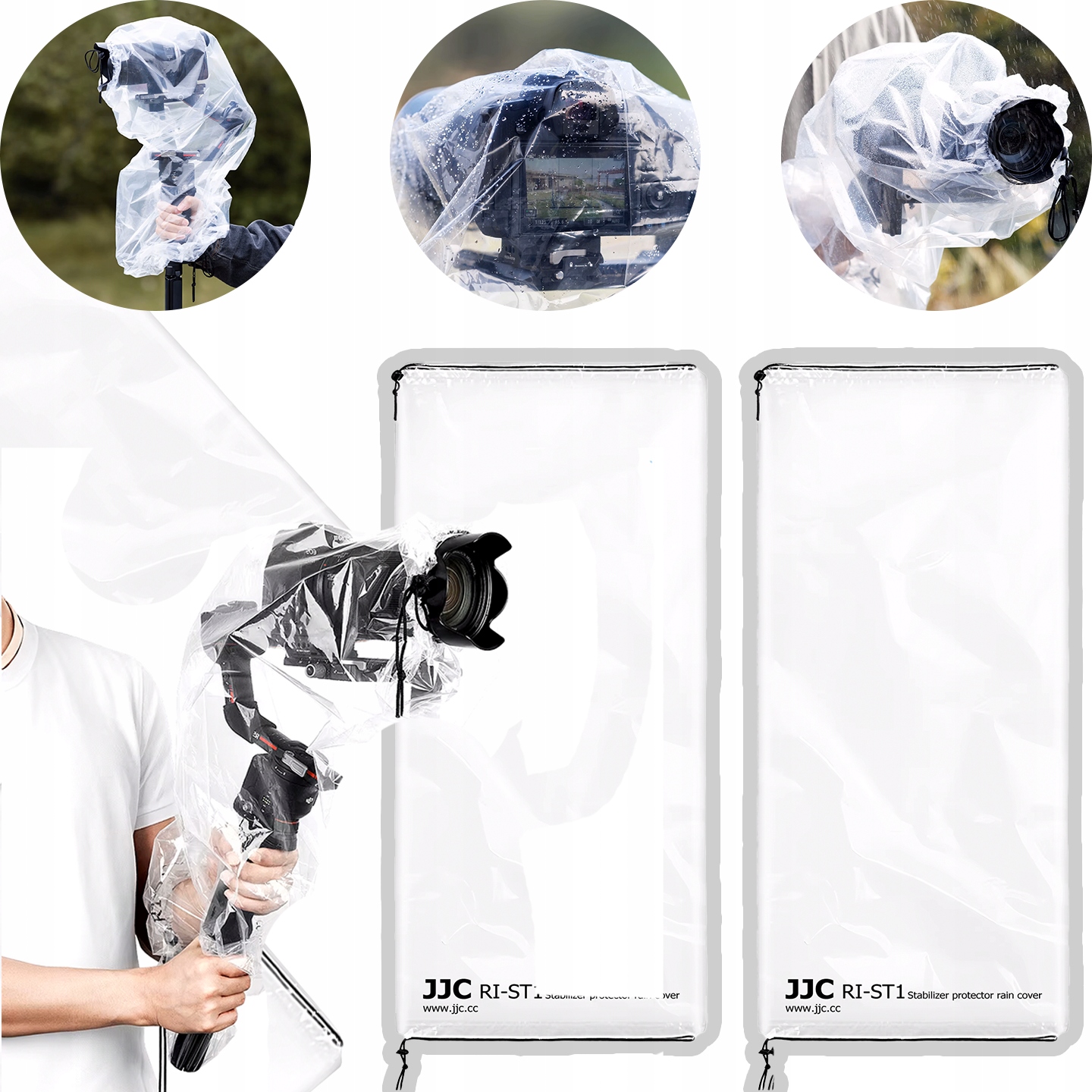 Univerzální Dešťová Krytka Pro Fotoaparáty A Stativ 2ks fotoaparát
