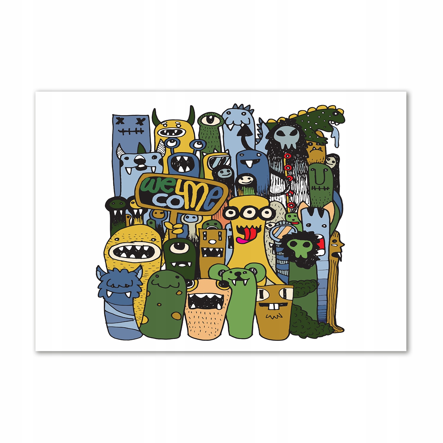 

Fotoobraz na ścianę szklany Szalone potwory 100x70