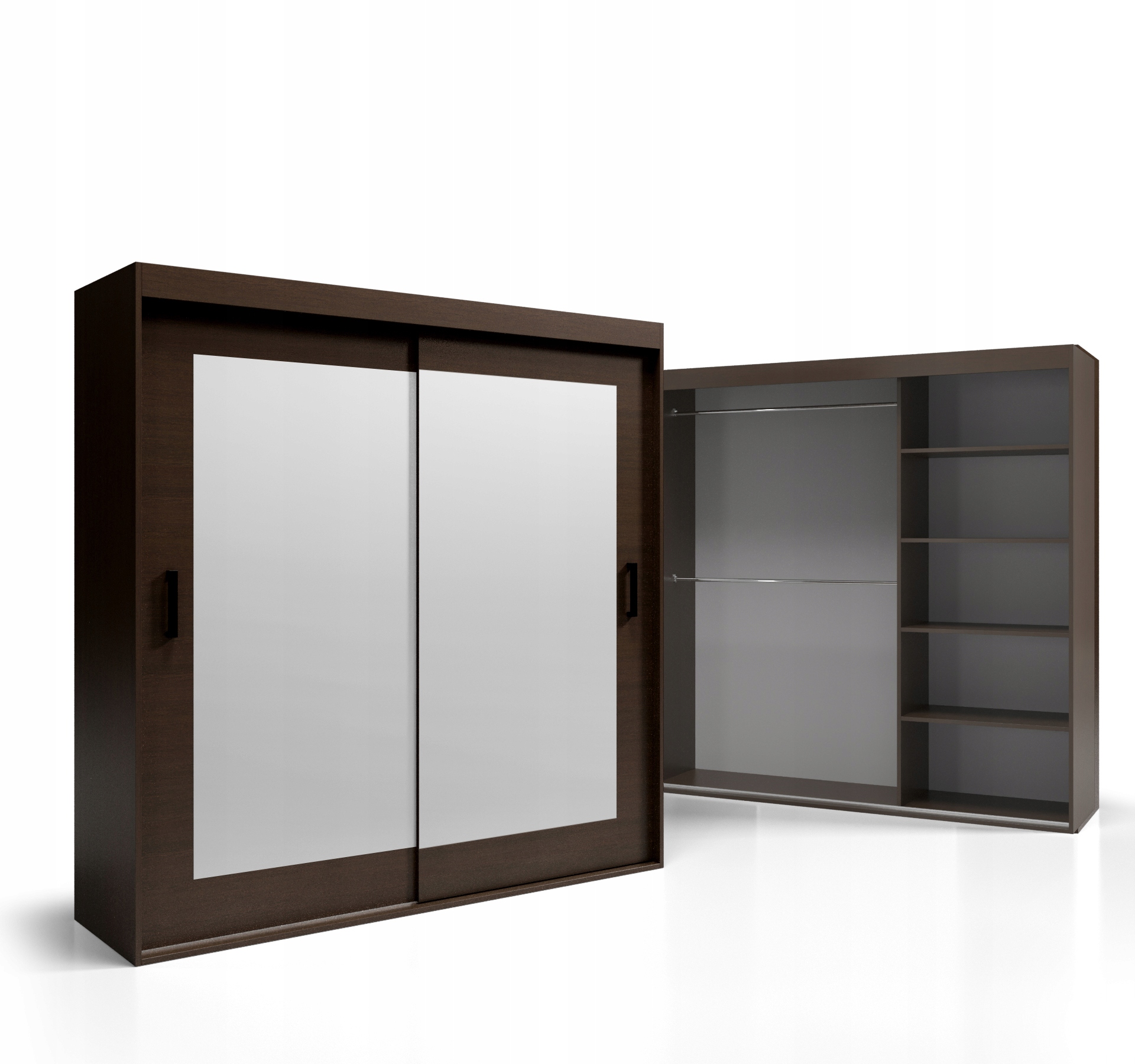 Skříň do ložnice 190x260 Deska 18 mm Zrcadlo s vybavením VSZ109 O-sofa