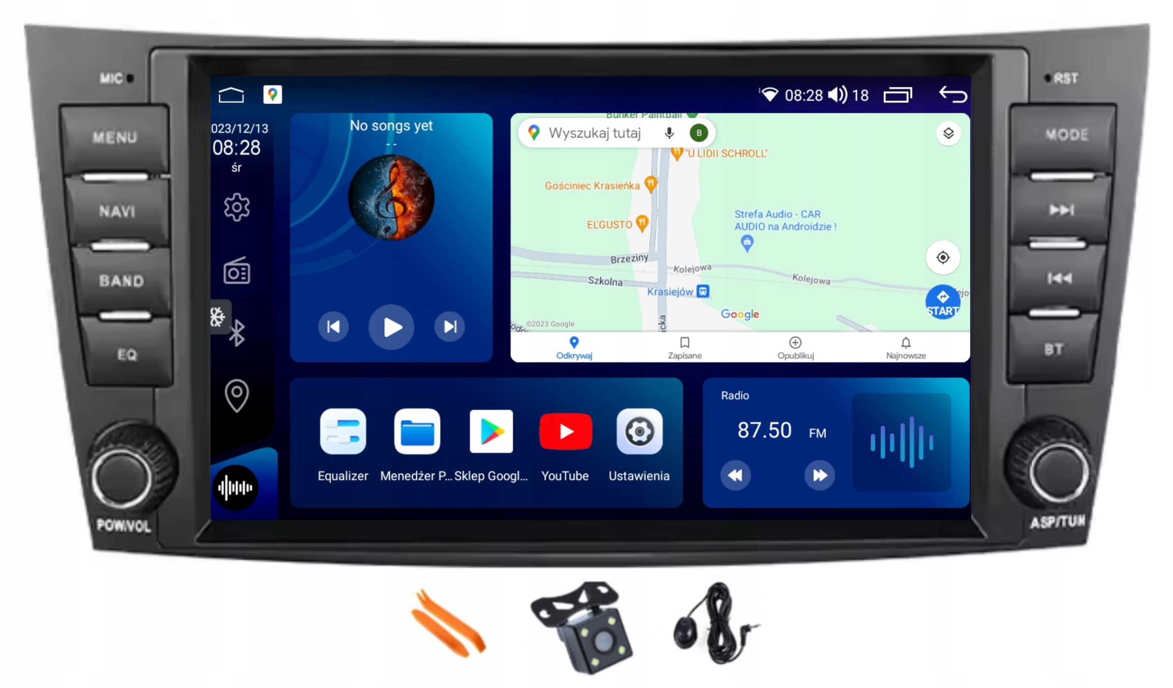 Rádio Android Gps Carplay 256GB Lte Mercedes E300 E350 W211 3 Cls W219 1