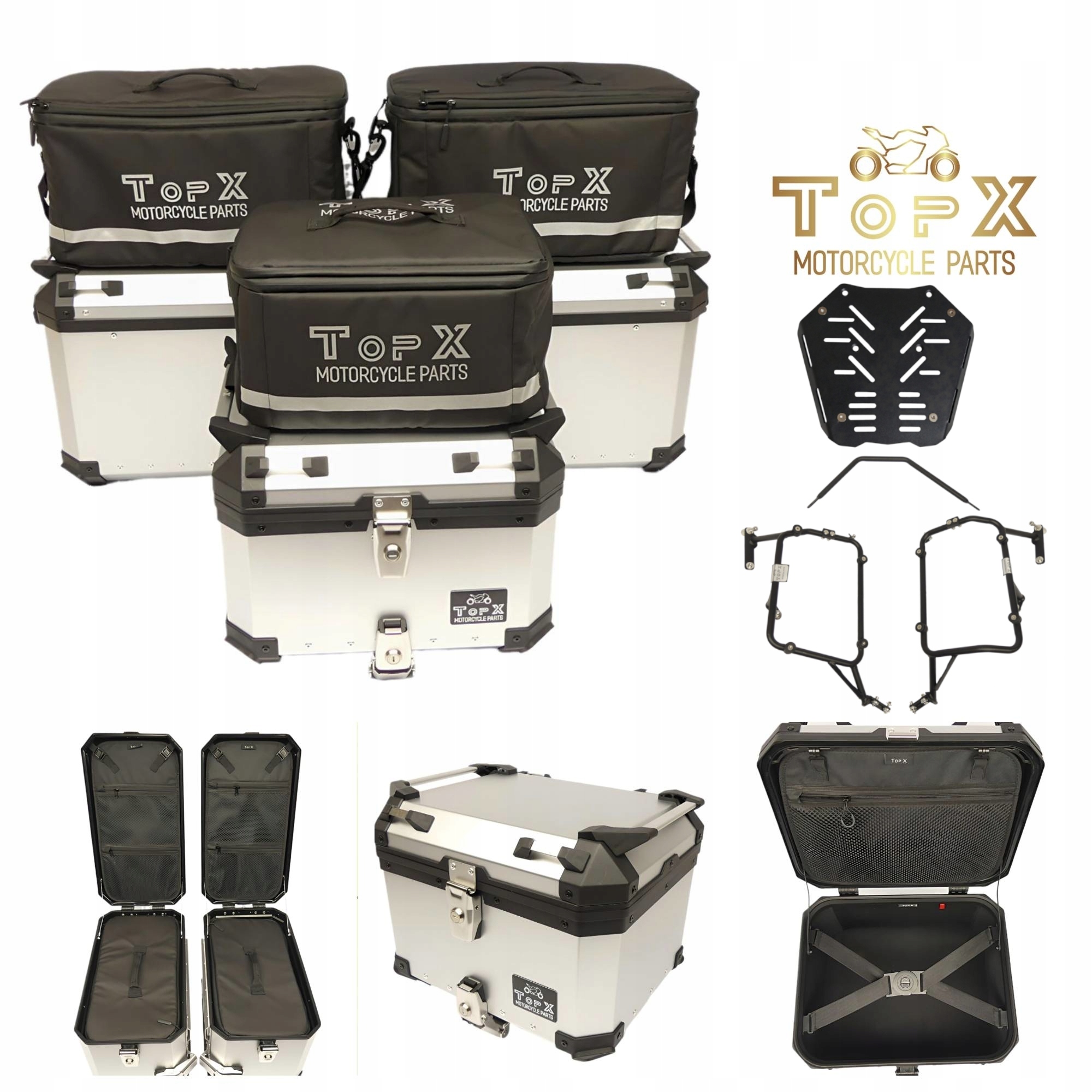 Ktm 790 890 Adventure Vel. 19+ Sada kufrů Boční Aluminiové rámy Tašky