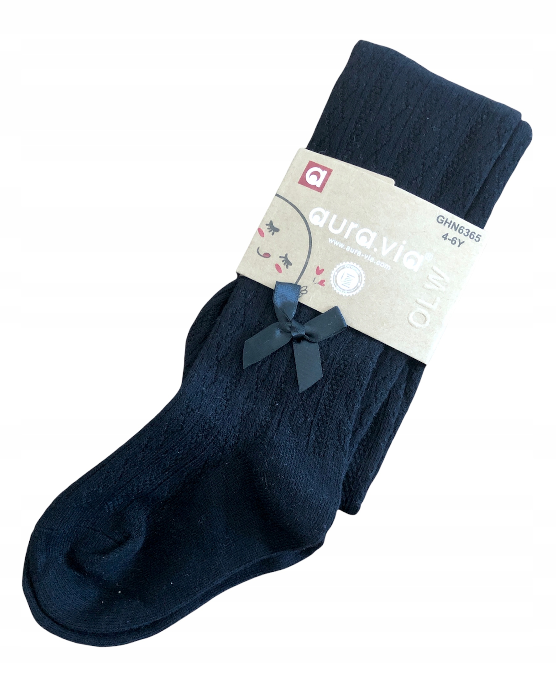 

Rajstopki z małą kokardką czarne dzieci 4-6 lat