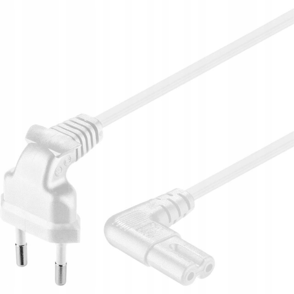 

Kabel zasilający z wtyczką Euro C7 2x kątowy 5m