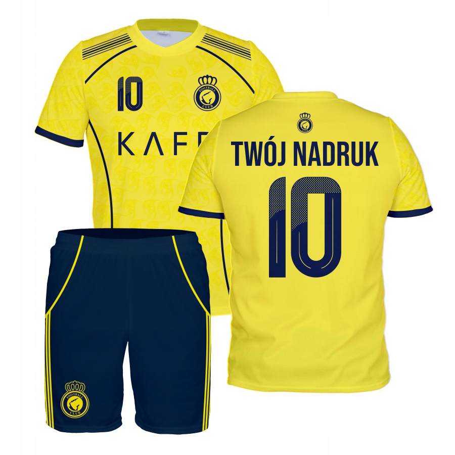 Fotbalové oblečení Al Nassr Granát-žlutý Vlastní Potisk velikost S-160