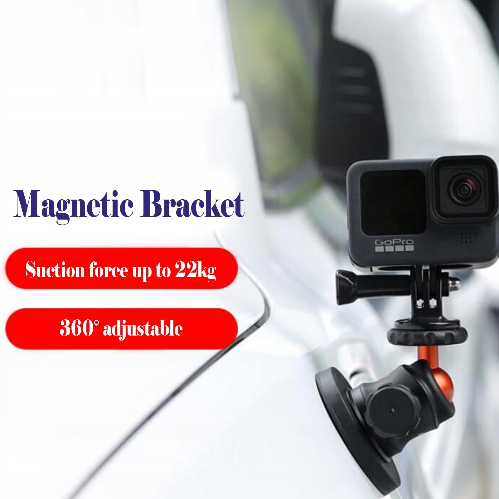 SURPLEX Magnetyczny Uchwyt Kamerowy Z Adapterem Do GoPro Insta360 DJI — miniatura 2