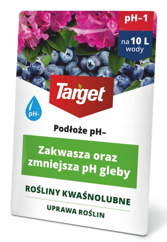 

Target Podłoże pH zmniejsza pH gleby 100 ml