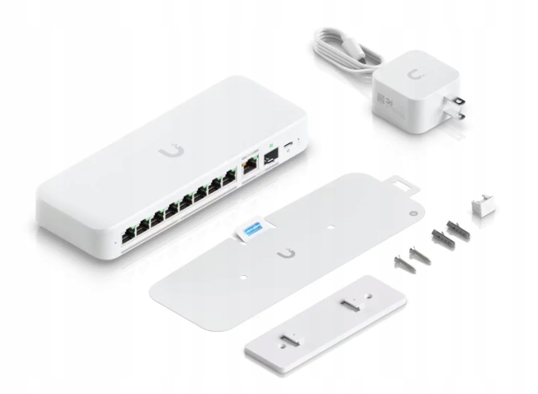 UBIQUITI UniFi Switch Flex, 8 port, (8) 2.5 GbE, (1) 10 GbE PoE+ SFP+ port combo — 11