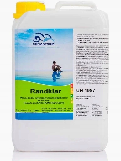 Randklar Mycie Czyszczenie Basenu Usuwanie Tłuszczu Oleju Rdzy Chemoform 3L