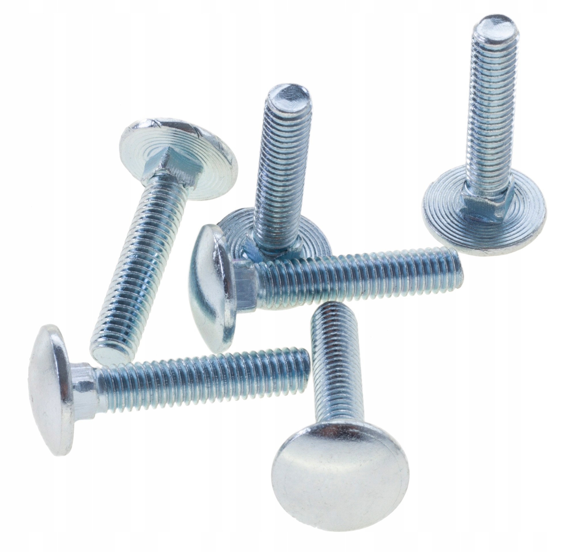 

6 Śruby Metryczne Zamkowe Podsadzane M6x25mm Ocynk