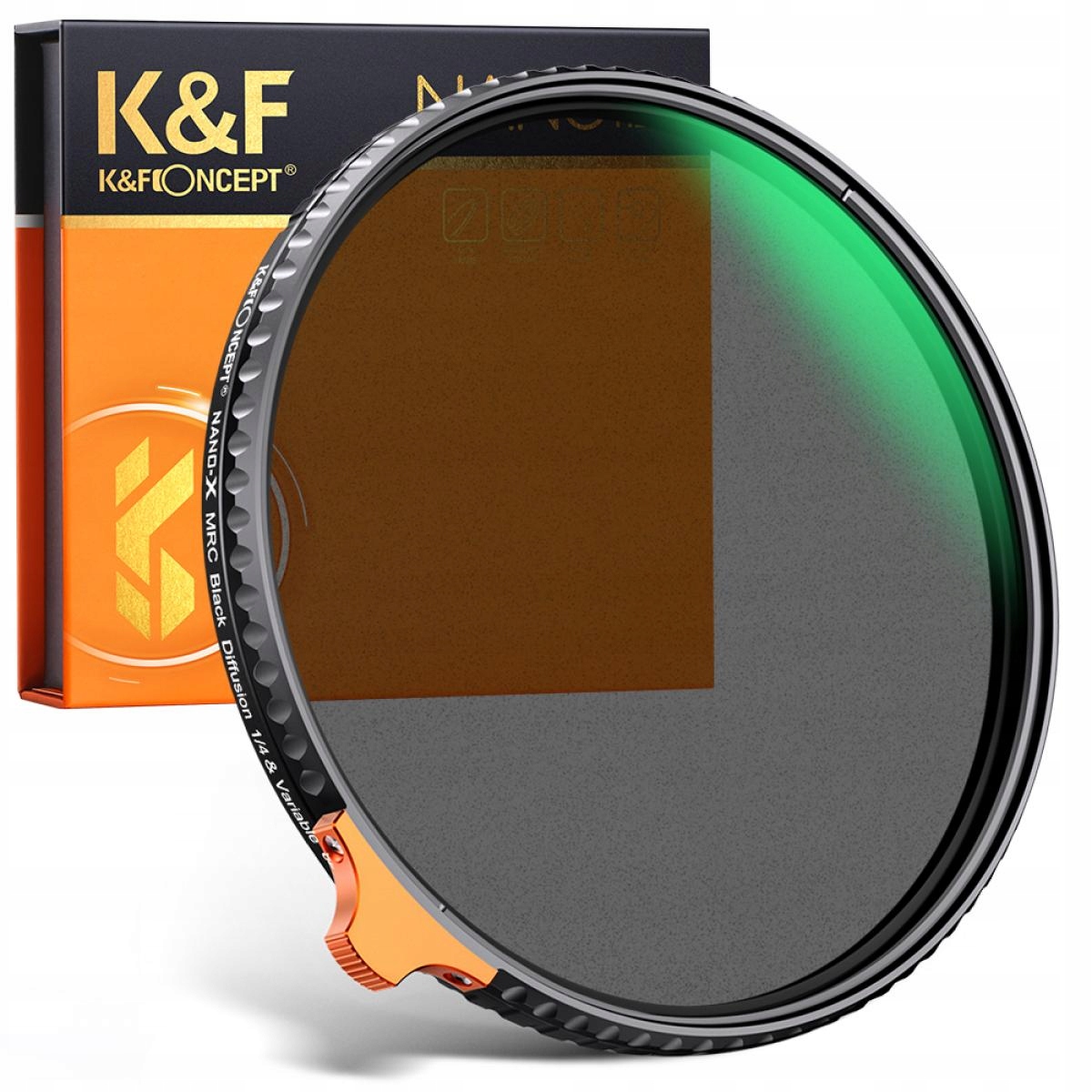K&f Black Diffusion Filtr 62mm ND2-32