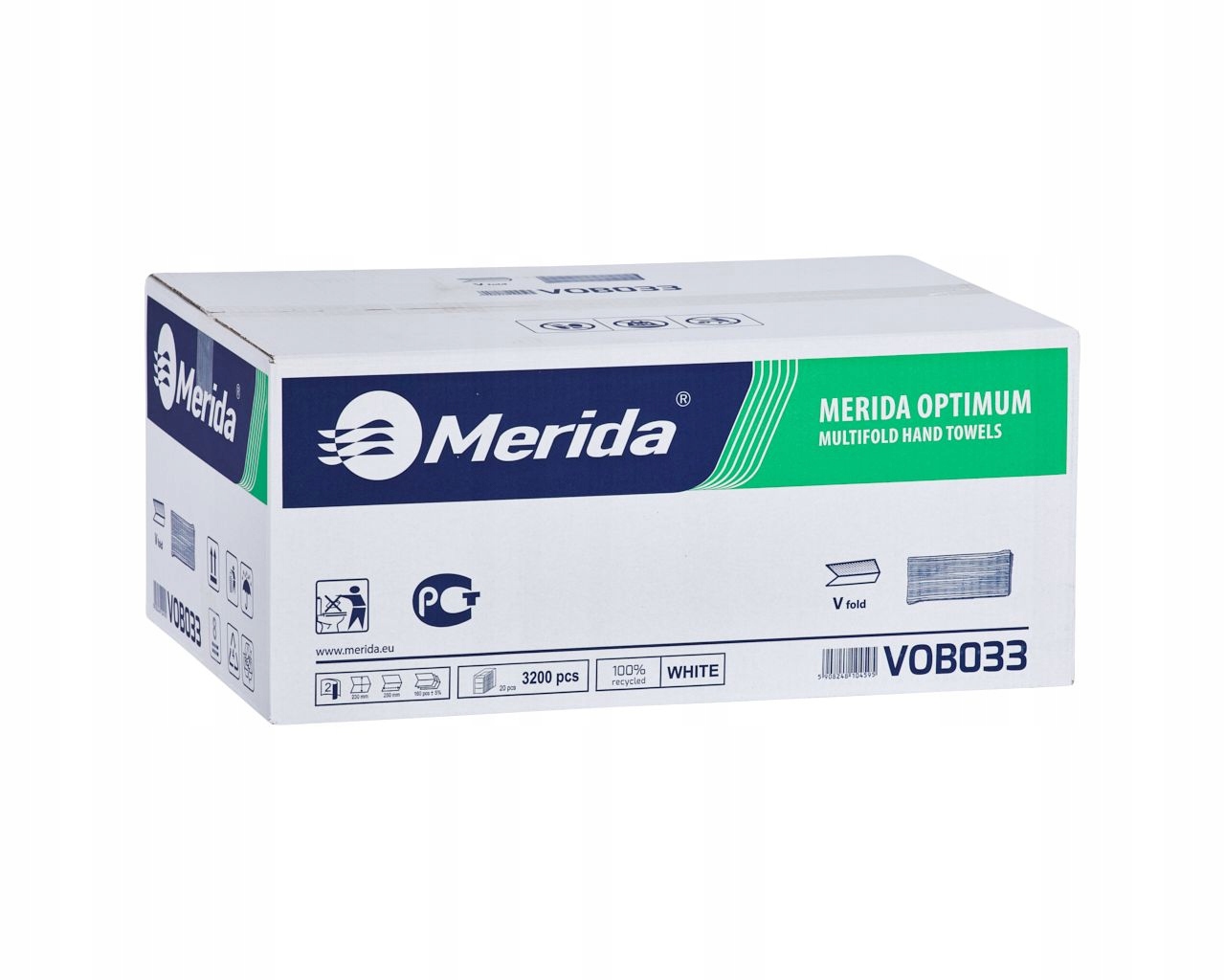 

Merida Ręczniki Papierowe Zz Białe 3200 Szt VOB033