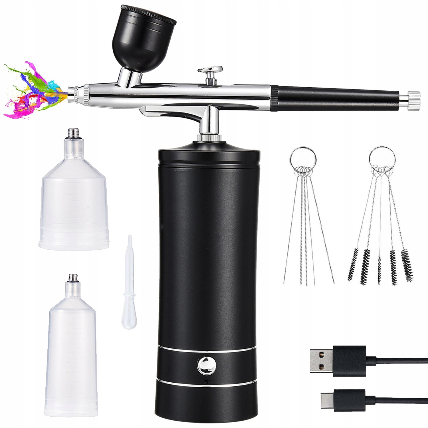 Aerograf, Kompresor Pro Stříkání Aerografu Na Zdobení Nehtů 0.3 MM 950 Mah