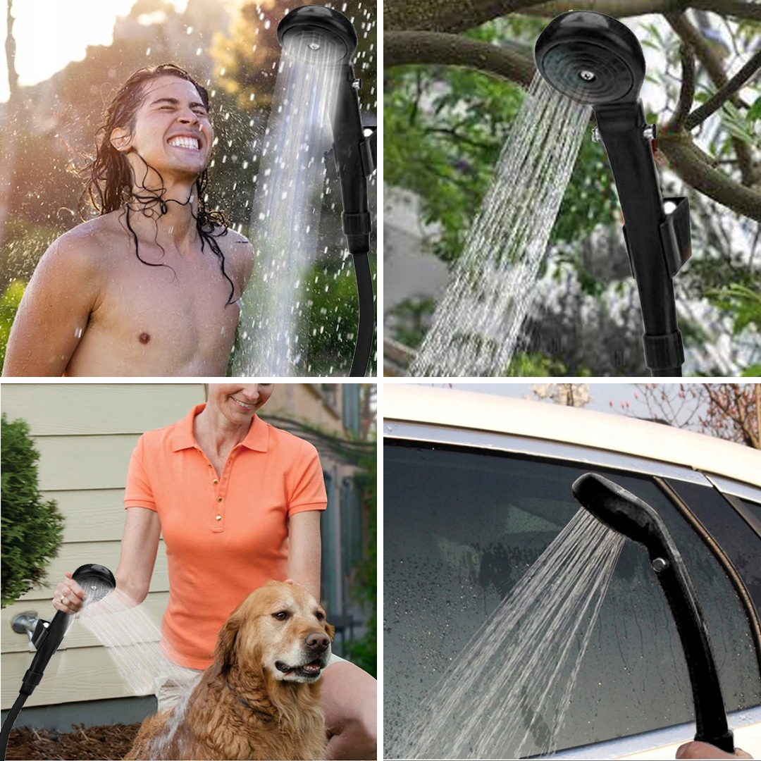 Prysznic Przenośny Natrysk Turystyczny Camping 12V, Zestaw Turystyczny Waga 0.8 g