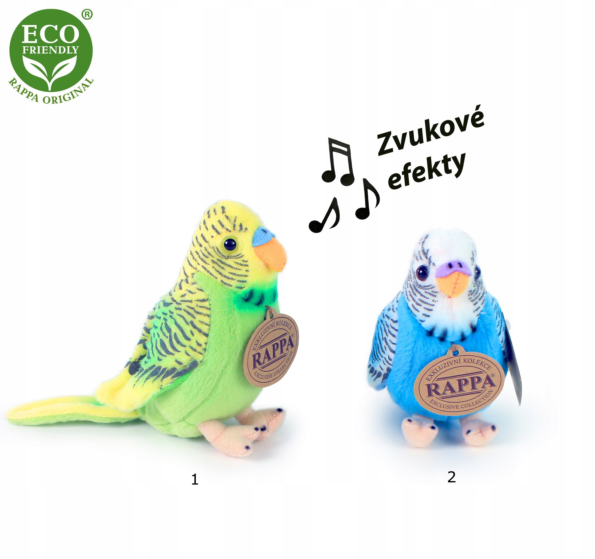 

Pluszowa Papużka z Dźwiękiem 11 cm Eko