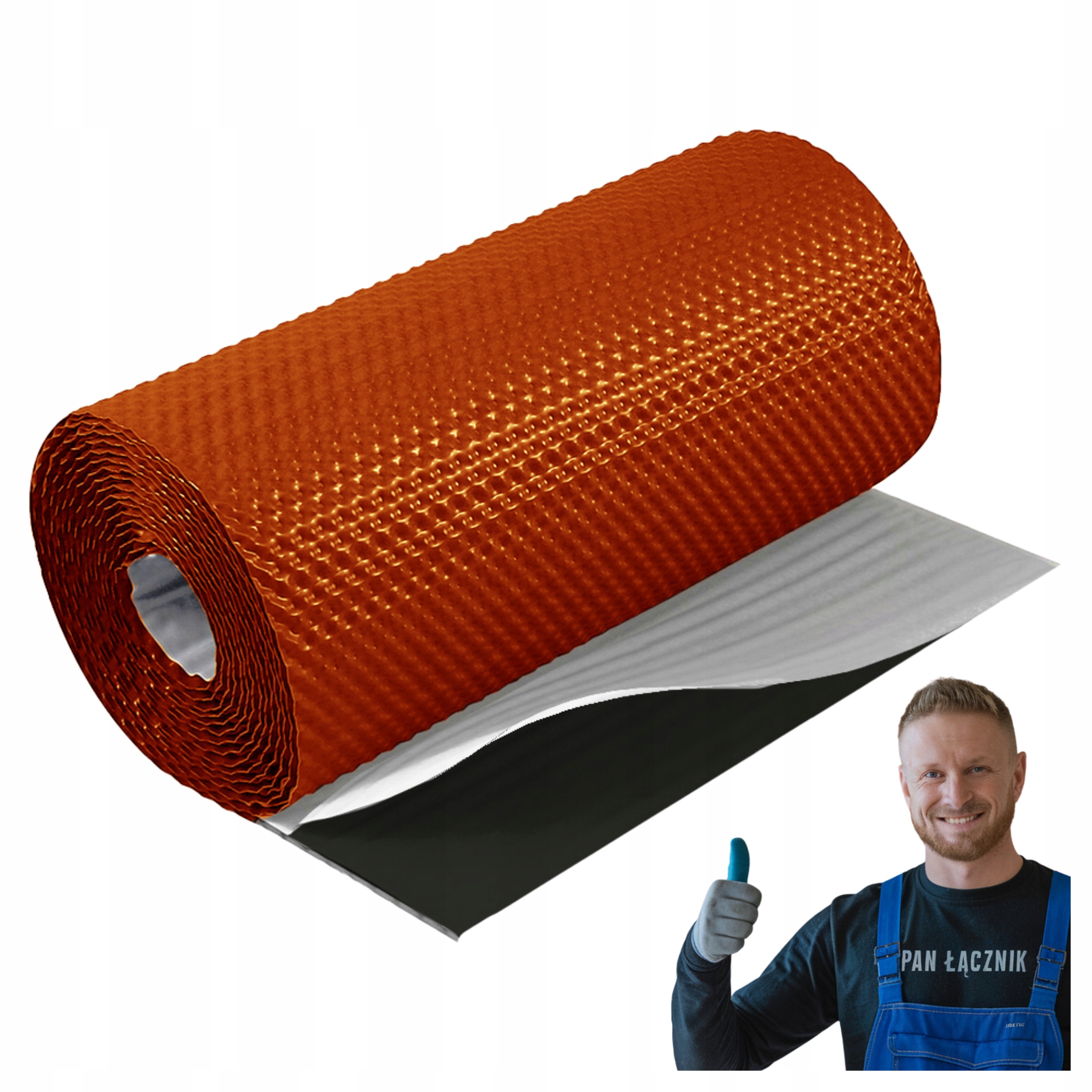 Dekarska Komínová páska hliníková 3D 290 mm RAL8004 cihlová 5 m