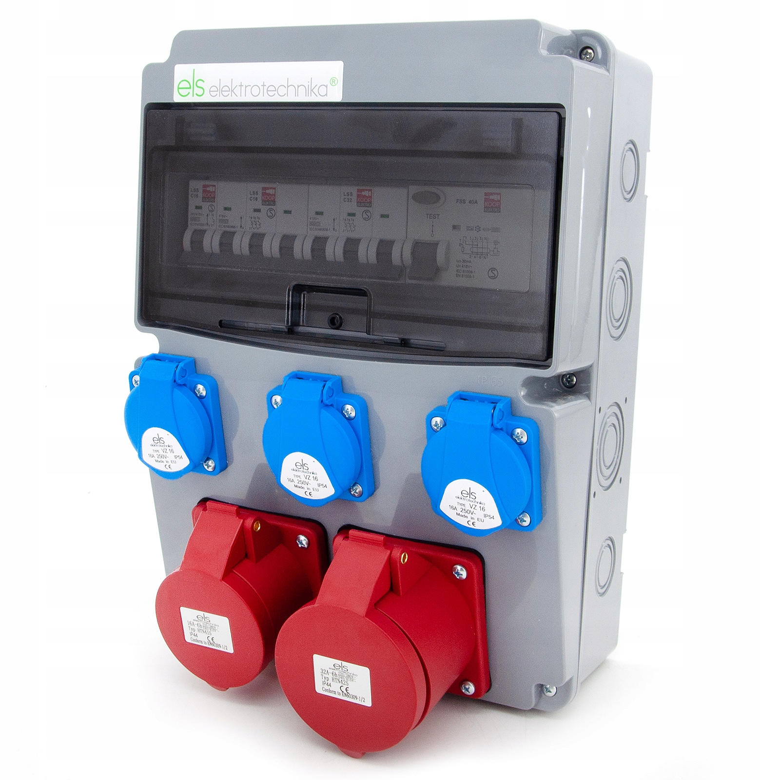 ROZDZIELNICA BUDOWLANA ZABEZPIECZONA 16 32 5P 3xGS