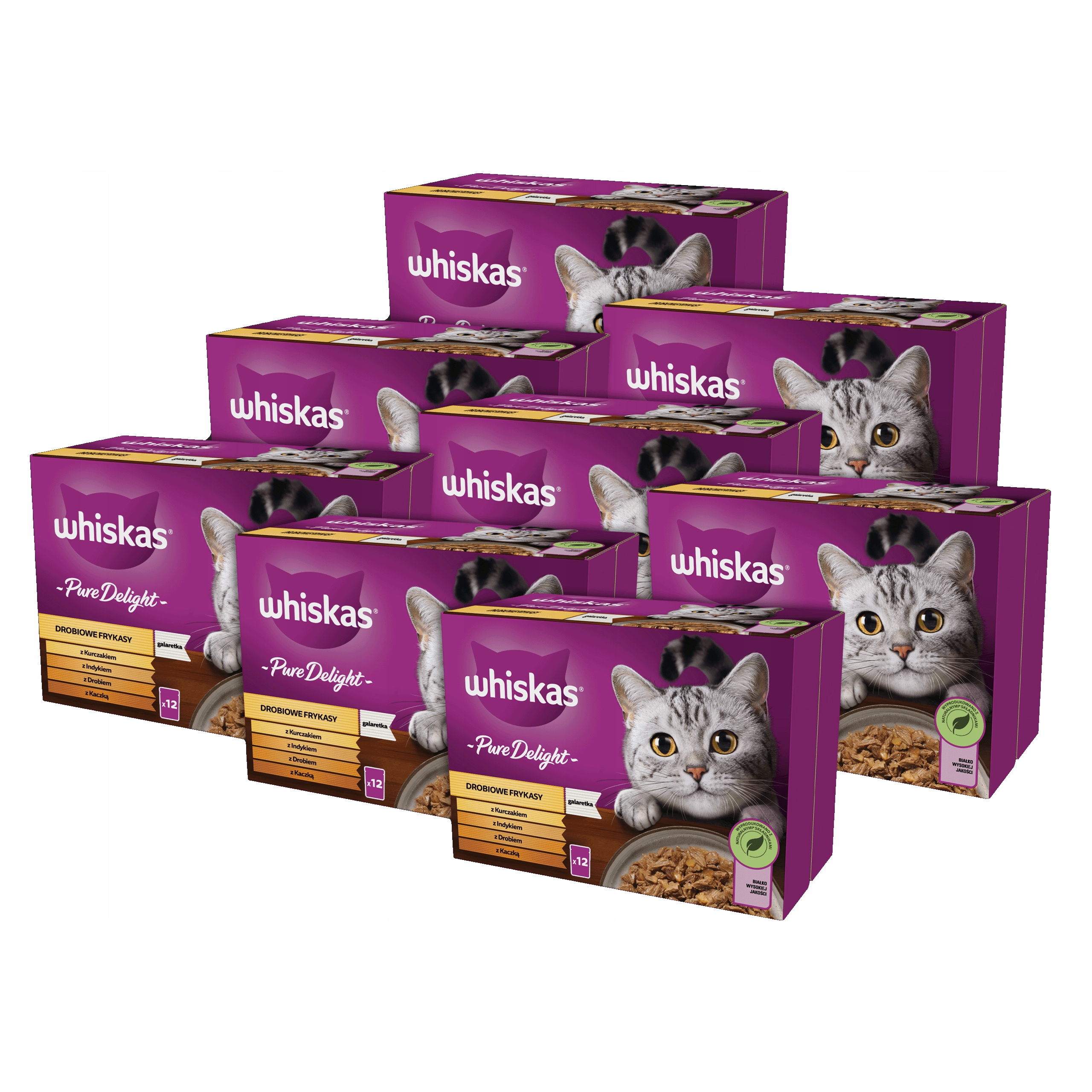 Whiskas Pure Delight mokra karma dla kota Drobiowe Frykasy galaretka 96x85g
