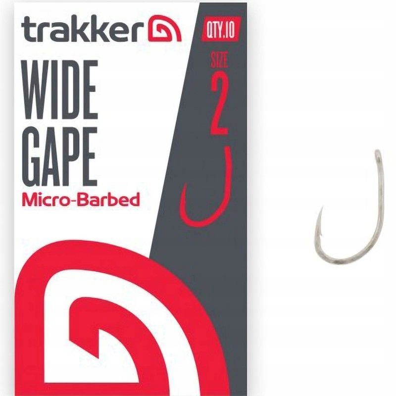 Haki karpiowe Trakker Wide Gape Hooks (Micro Barbed) nr. 2 op. 10szt.