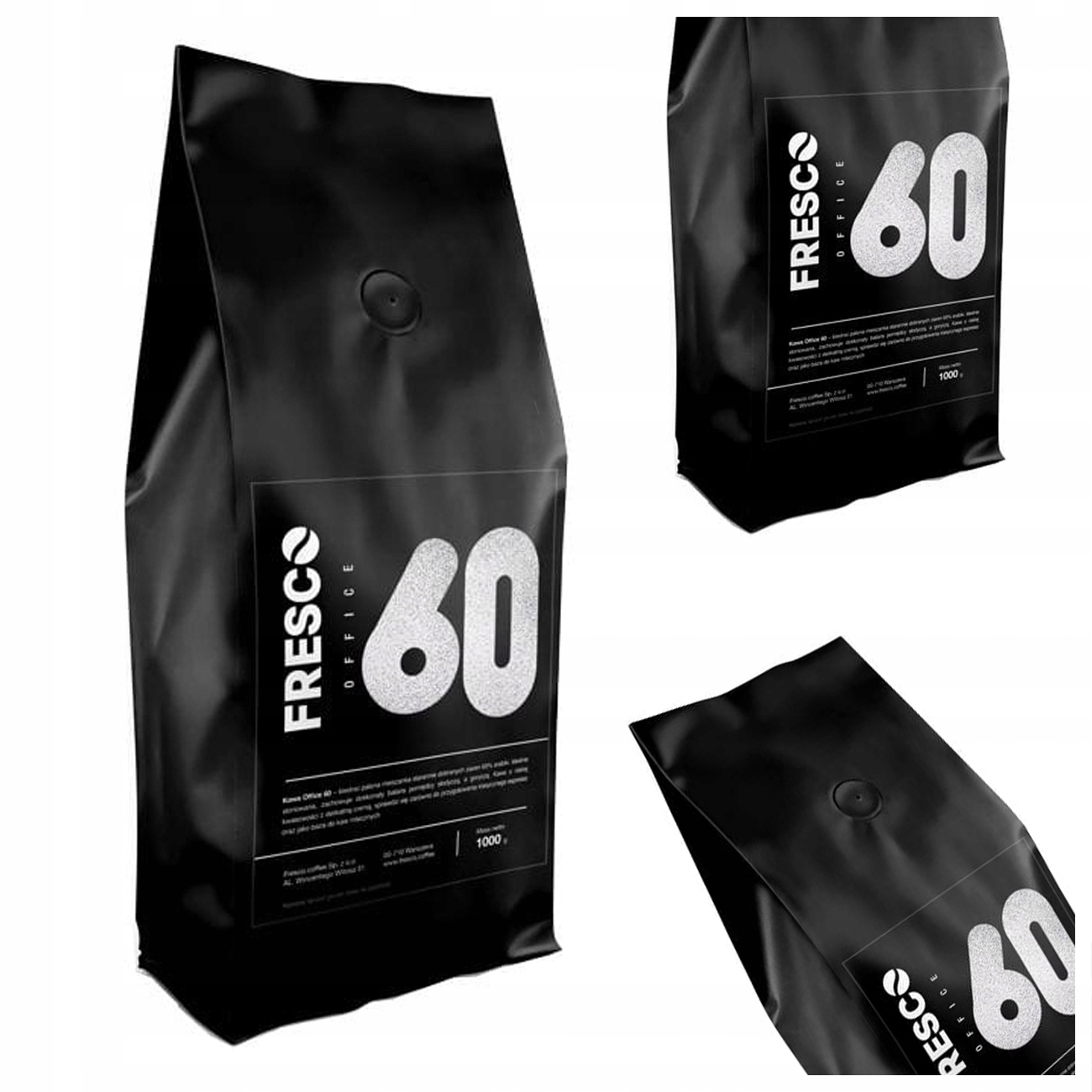 Levně Káva Fresco Office 60 1 Kg Směs 40% Robusta 60% Arabica