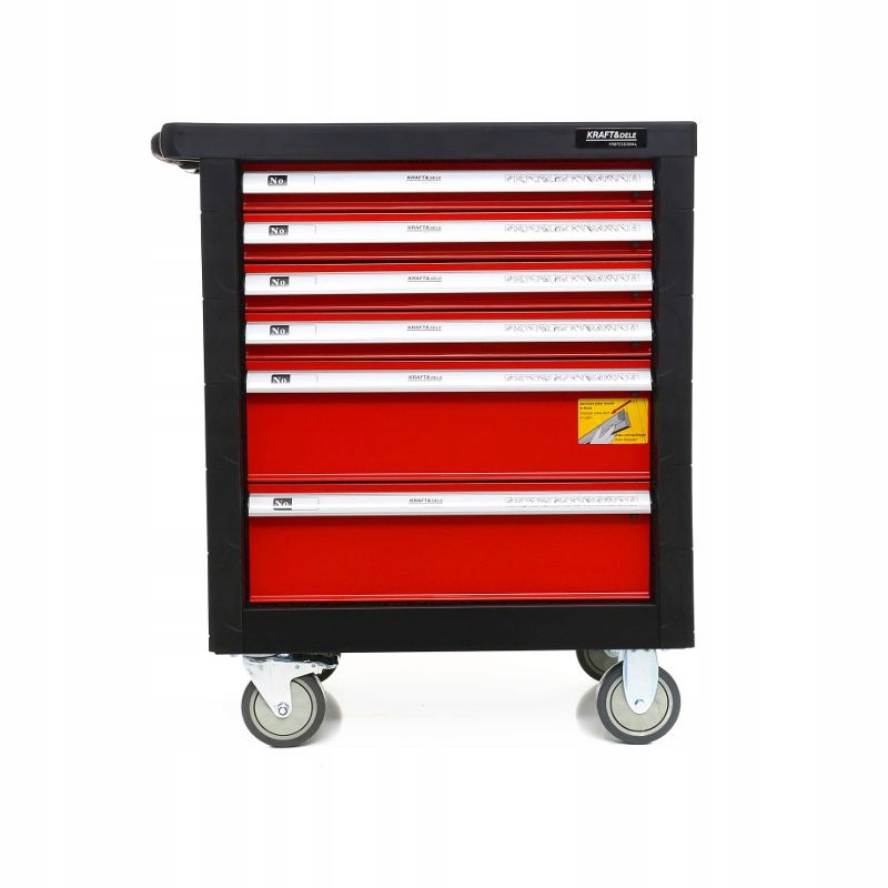 Szafka narzędziowa wózek 6 szuflad Z wyposażeniem 263ELE.