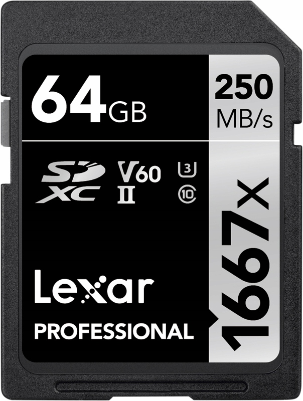 Karta pamięci Pro 1667X Sdxc Uhs-ii U3 (V60) R250/W120 64GB