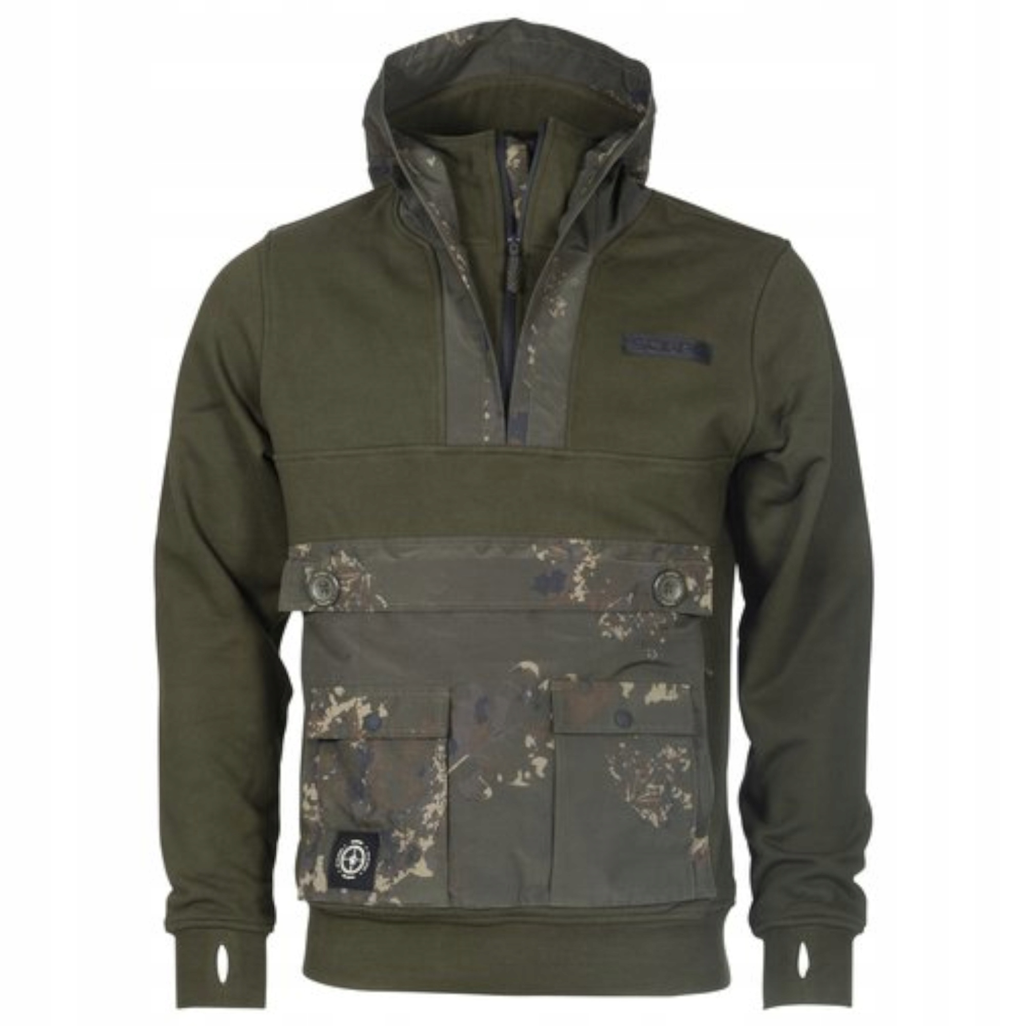 Mikina Rybářská S Kapucí Nash Scope Hd Hoody Khaki Maskáčový vel.
