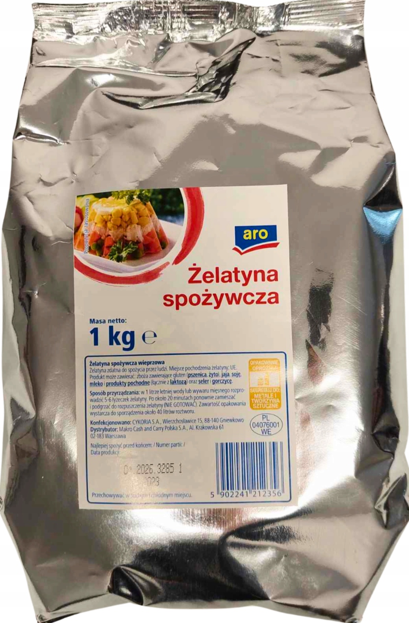 Levně Želatina potravinářská 1 kg Gastronomie