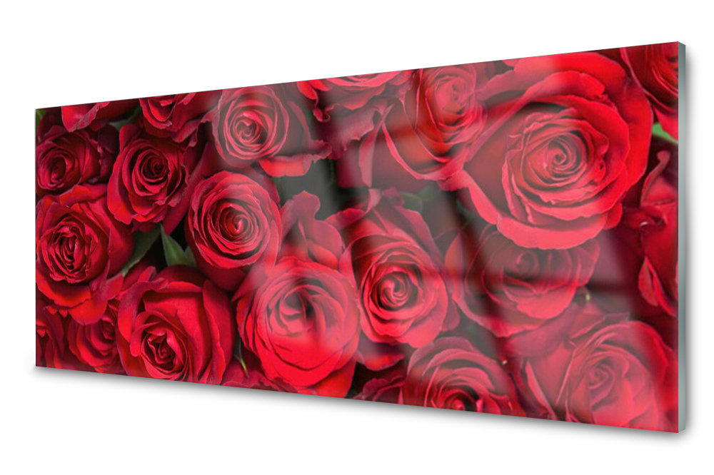 

Panel szklany do kuchni Róże Kwiaty 125x50