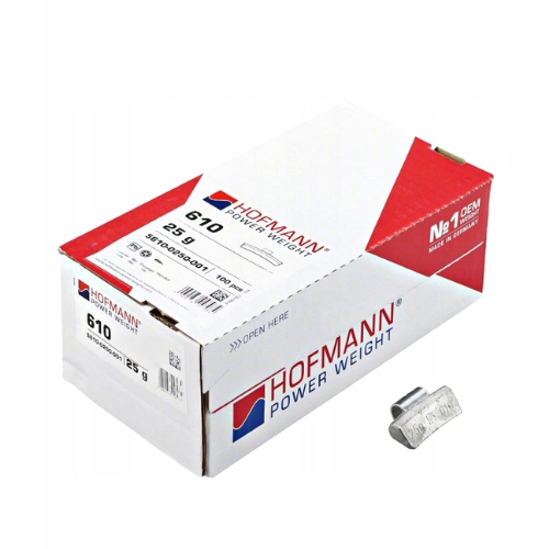 

Ciężarki nabijane do felg aluminiowych 25g Hofmann