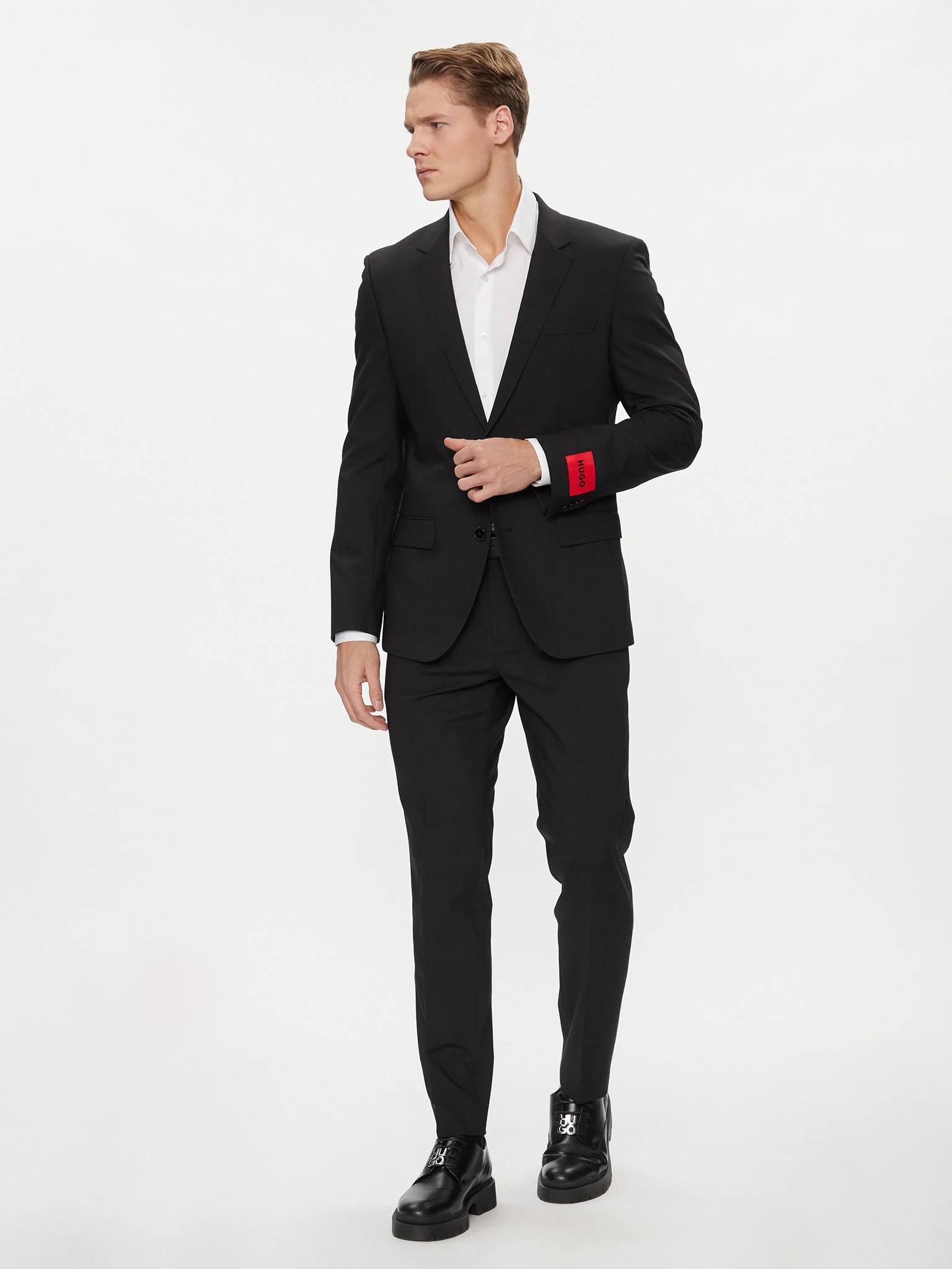Hugo Boss Czarny Męski Garnitur Slim Na Wyjścia XXL 7CA