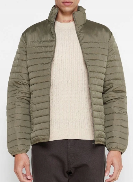 Jack & Jones olivová prošívaná bunda velikost L