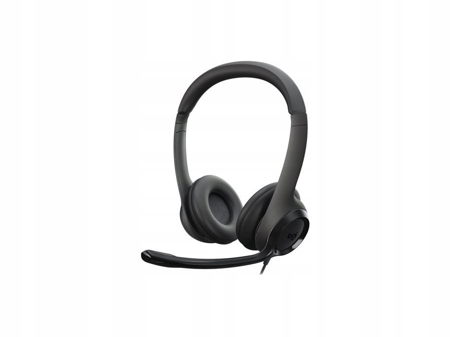 Słuchawki z mikrofonem Usb Logitech H390 Usb czarne 981-000406