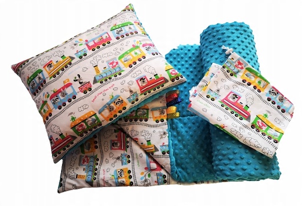 

Kocyk minky 100x135 Poduszka komplet przedszkolaka