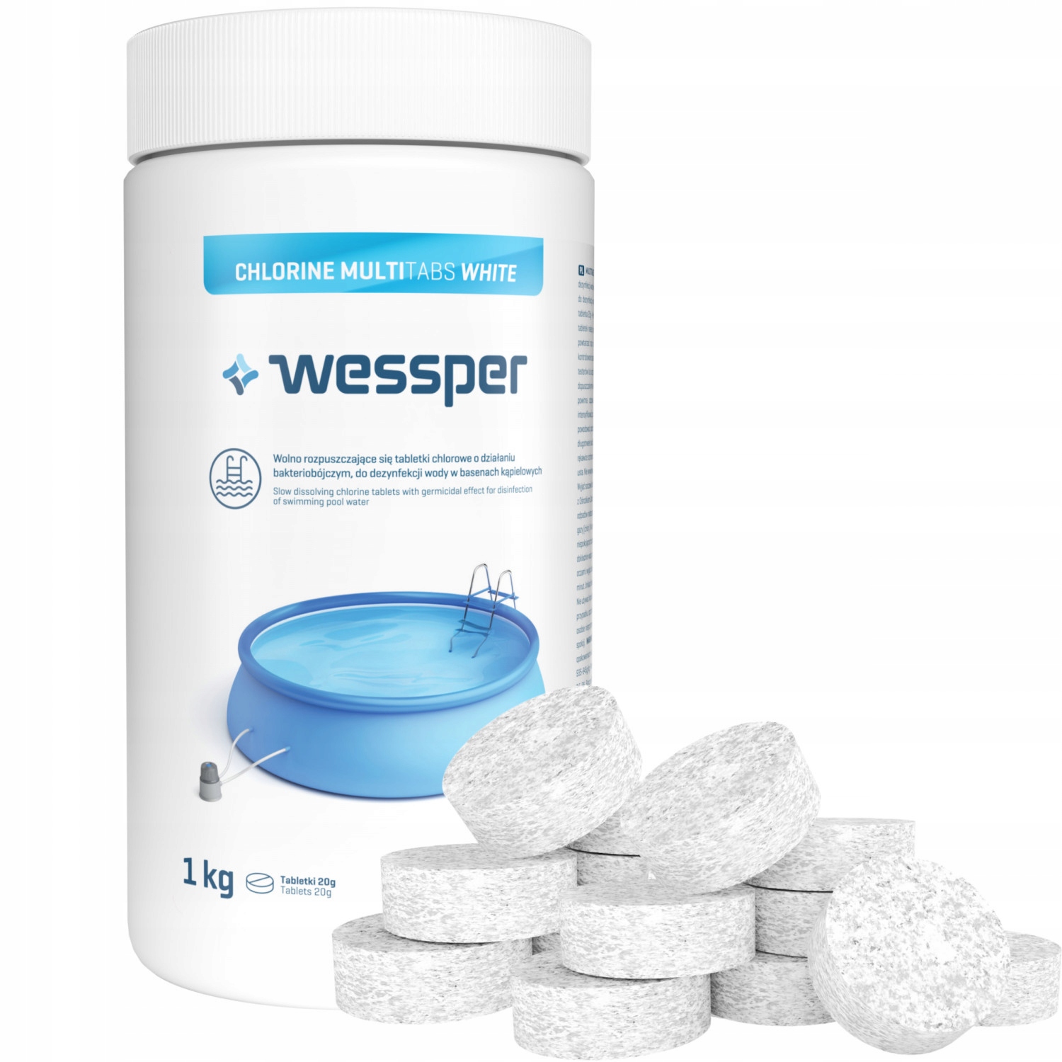 Wessper chlor do basenu tabletki do basenu multifunkcyjne 10w1 20g