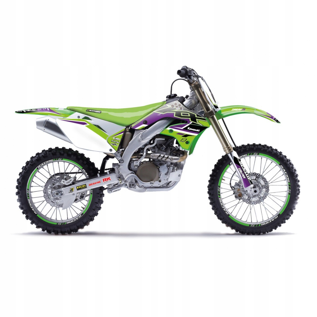 Blackbird Sada Nálepiek (oklein) Kawasaki Kx 450F '06-'08 Dream 5 Farieb