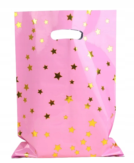 TORBY WORECZKI FOLIOWE GWIAZDKI 3szt 25cm