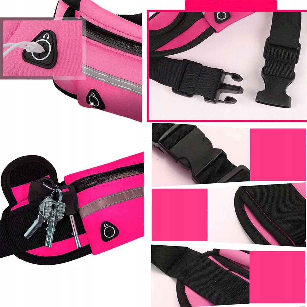 SASZETKA SAKWA NERKA PAS DO BIEGANIA JOGGINGU NA TELEFON BIDON KIESZONKA Model 04879