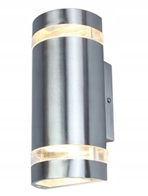 Lampa Led vonkajšia nástenná strieborná Lutec