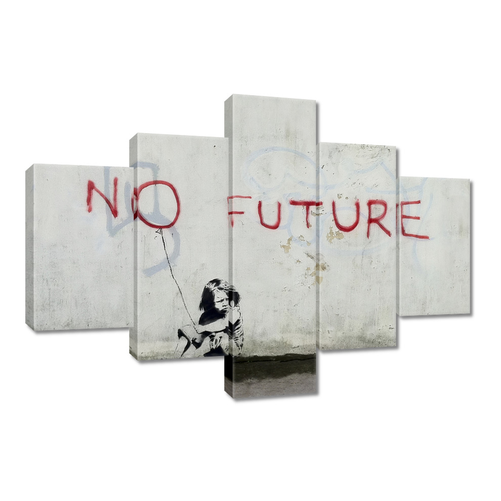 

Obrazy 100x70 No Future Banksy Grafiti