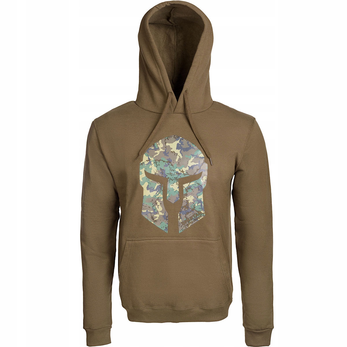 mikina s kapucí Bavlněná Sportovní Summit s potiskem Spartan Olive M