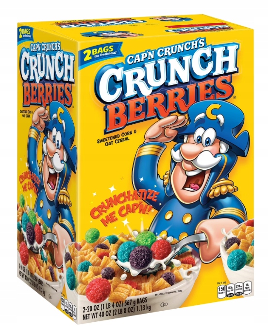 Cap'n Crunch's Crunch Berries 1.13 kg Usa Snídaňové Cereálie