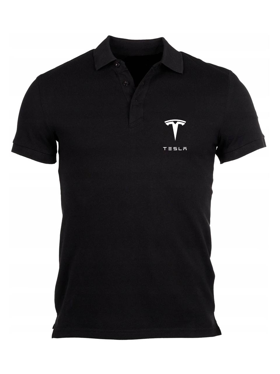 

Koszulka Polówka Tesla Polo Męska Czarny L