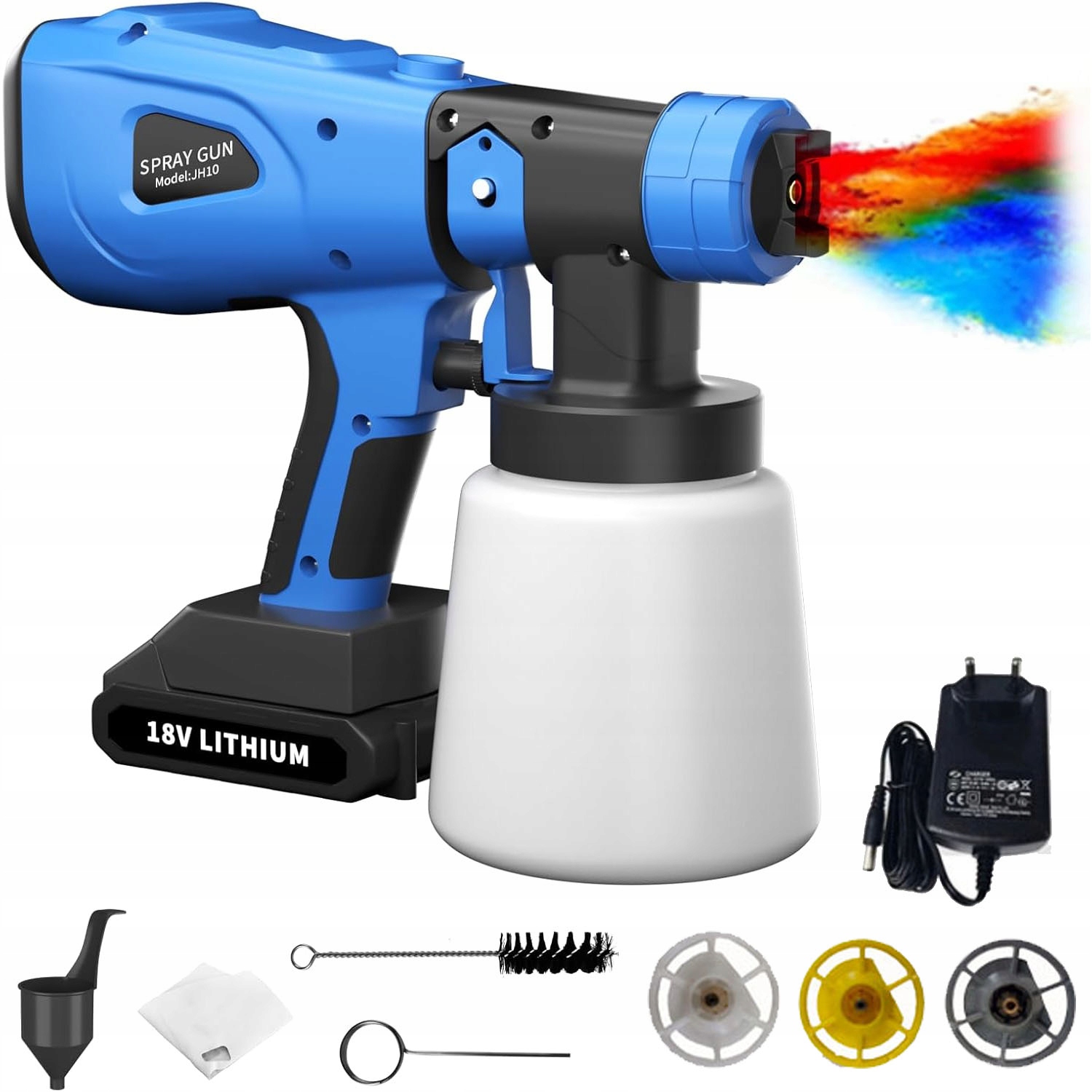 Elektrická Stříkací Pistole Na Malování Stěn 1600 W 3 Trysky 1 L