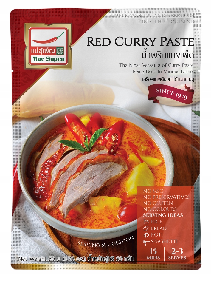 

Pasta Curry czerwona 50g Mae Supen