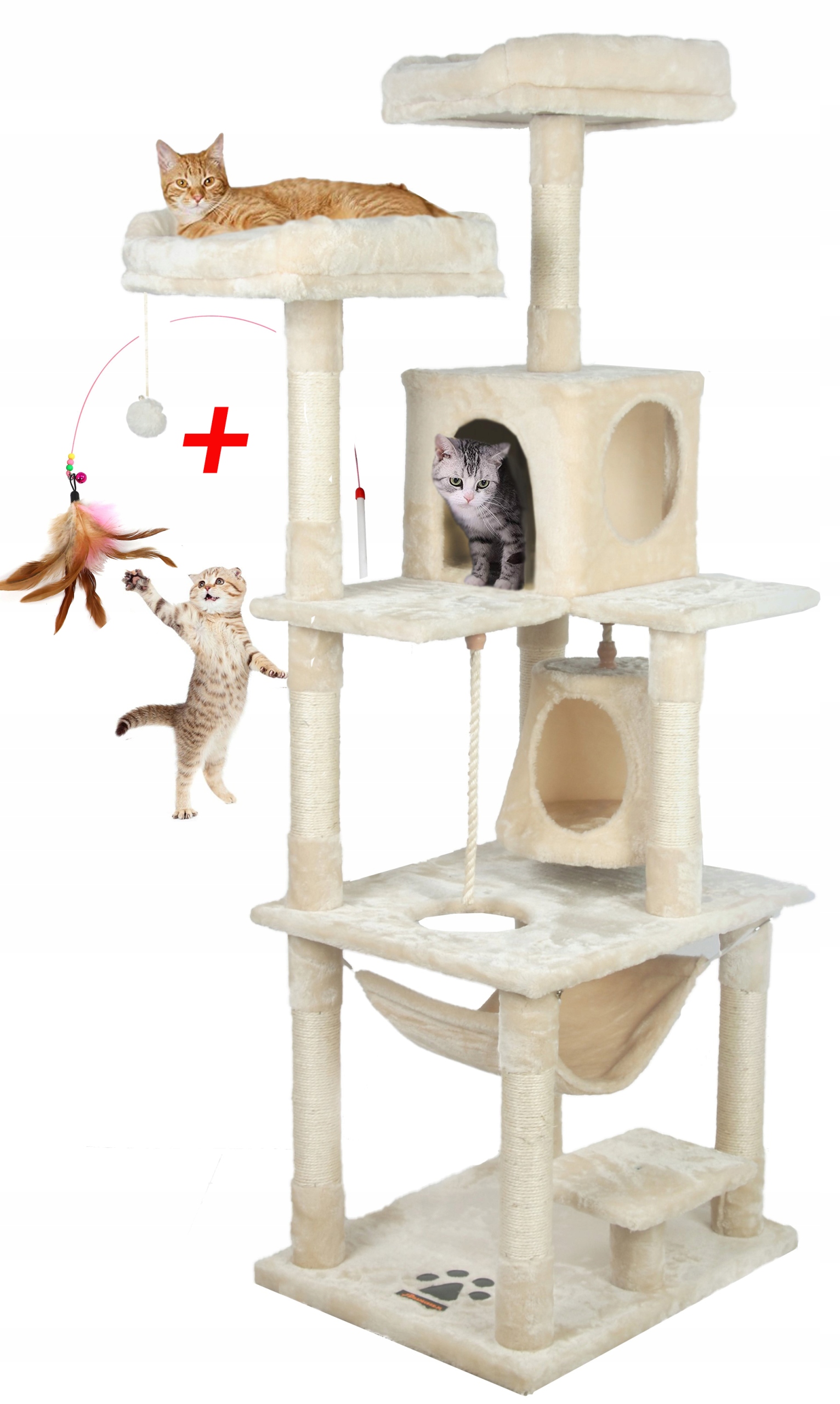 Drapak Dla Kota Domek Budka Drzewo Wieża XXL 170cm