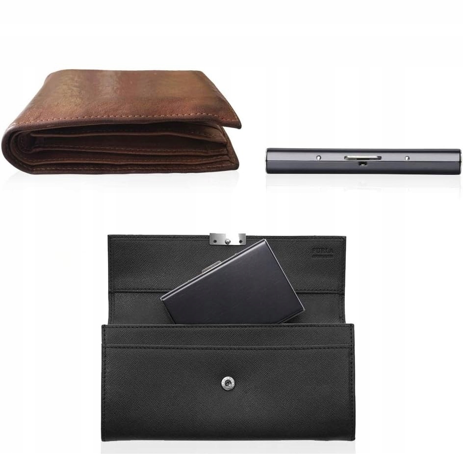 CARD HOLDER METALOWE PORTFEL NA KARTY BLOKADA RFID PREZENT DLA NIEGO SLIM Model 2