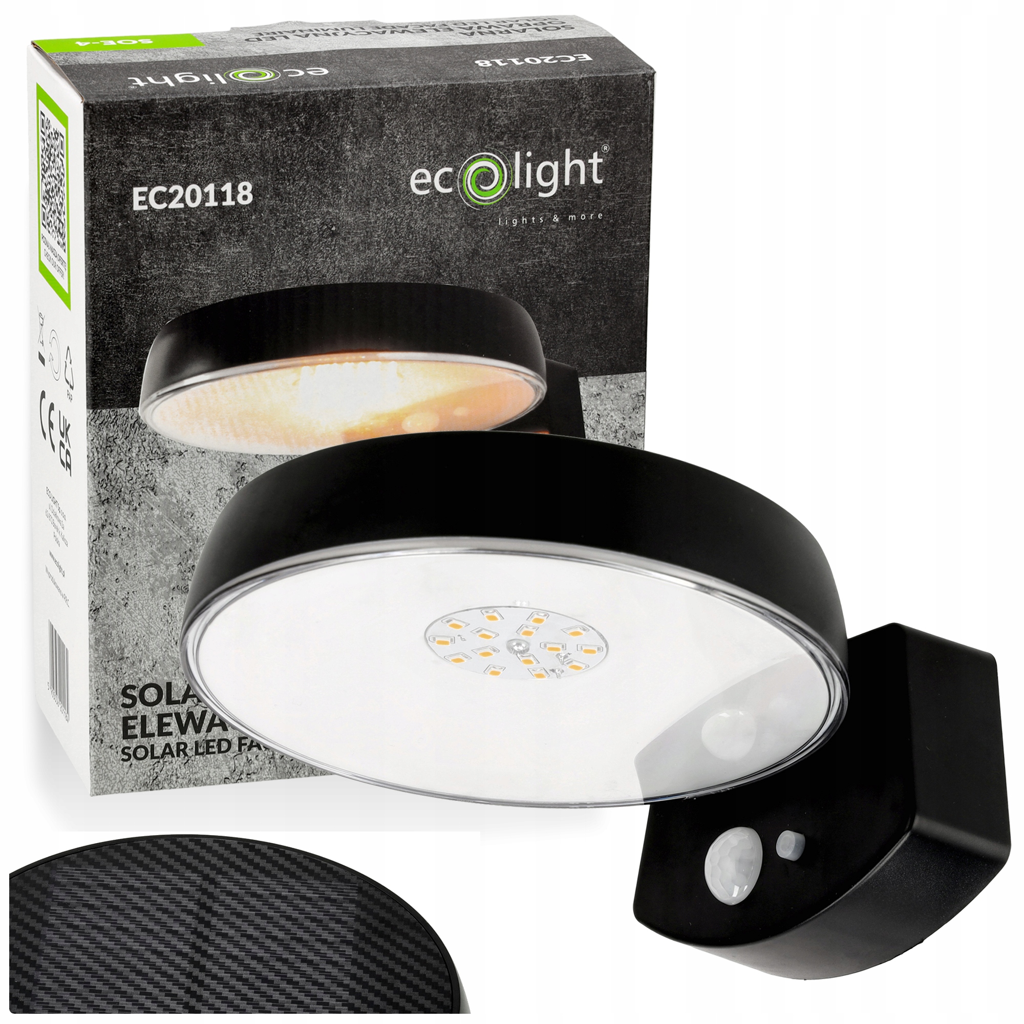 

Lampa Solarna Z Czujnikiem Ruchu Elewacyjna Led