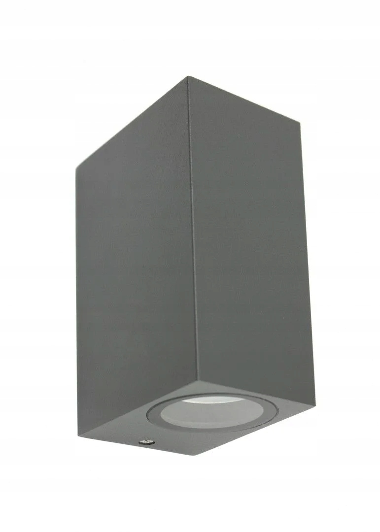 Venkovní nástěnné svítidlo šedé tmavé nahoru dolů 2 žárovky IP44 Su-ma